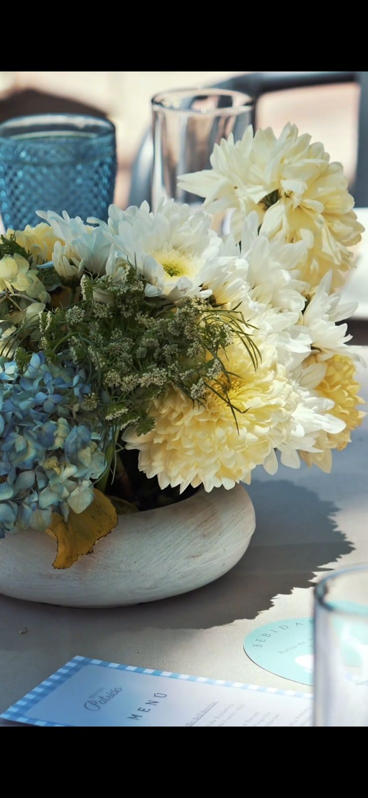 Salón con flores